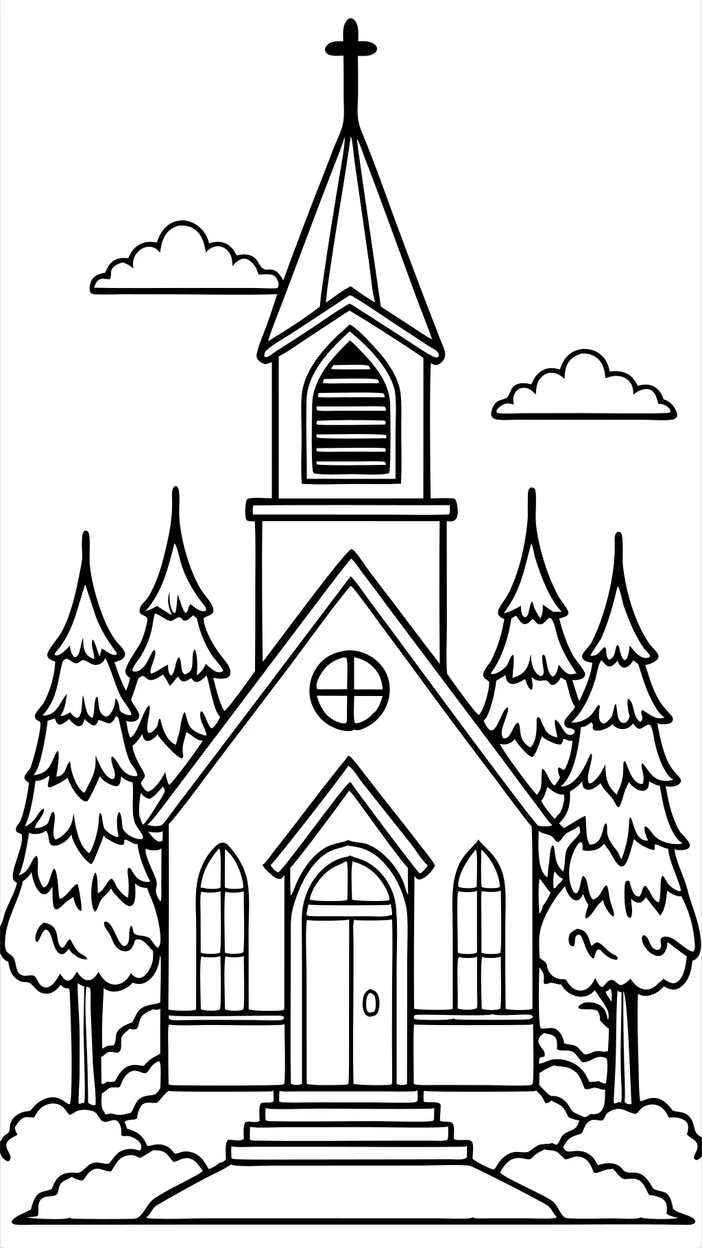 church coloring pages